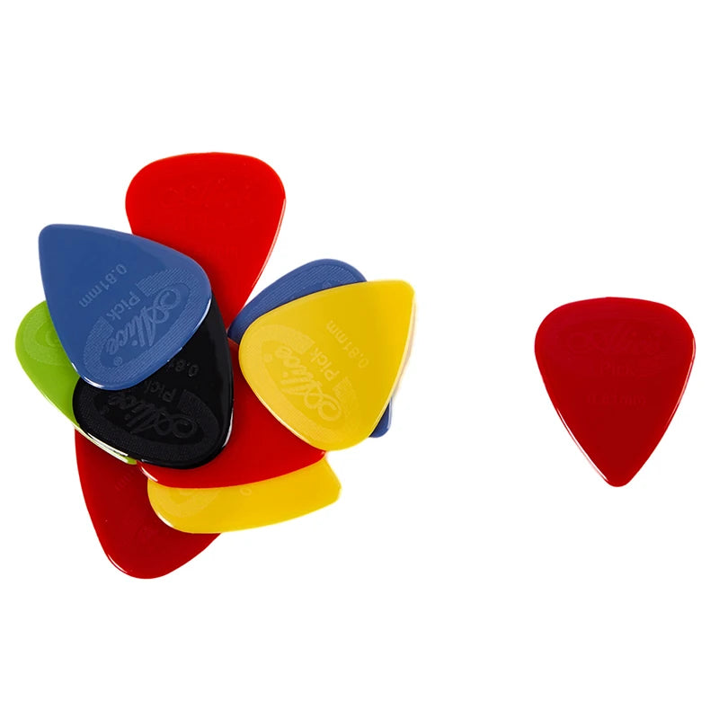 10pcs Alice Guitar Pick Non-slip Pick Nylon With Raised Surface Alice Guitar Finger Piece Non-slip Black And White Nylon Tuner Beauty World Shop