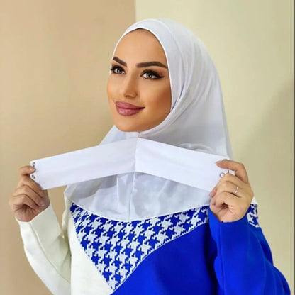 New Instant Jersey Hijab Undercap Hijabs for Woman Muslim Women Hijab Cap Full Cover Snap Fastener Head Wraps Scarf Islam Turban Beauty World Shop