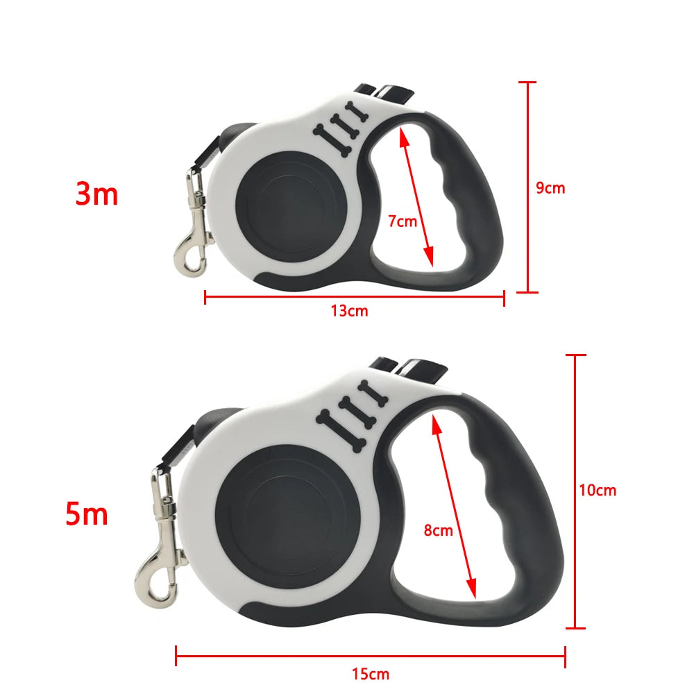 3m 5m Dog Leash Lead For Small Medium Dogs Cats Automatic Retractable Strong Nylon Puppy Traction Rope Chihuahua Pet Supplies Beauty World Shop