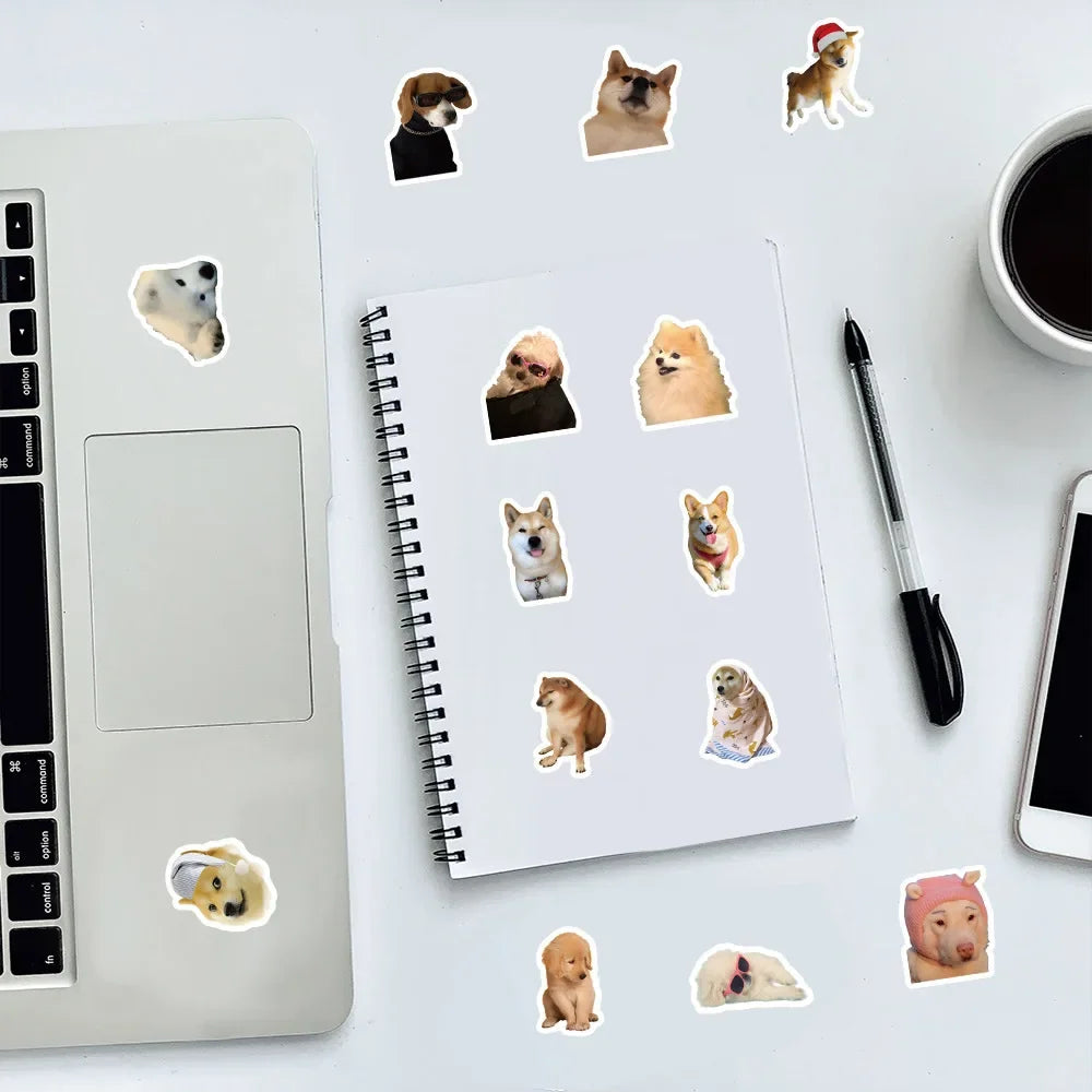 10/100/1000Pcs Funny Dog Stickers Cartoon Cute Decals Toy Guitar Phone Bicycle Laptop Notebook Luggage Car Graffiti Kids Sticker Beauty World Shop