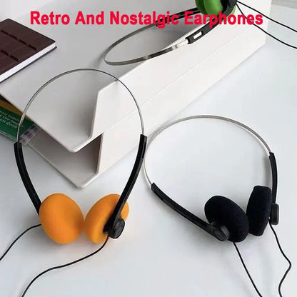 3.5MM Retro Nostalgic Earphones, MP3 Earphones, Personalized Walkman Classic Sports CD Photography Props Wired Headphones Beauty World Shop