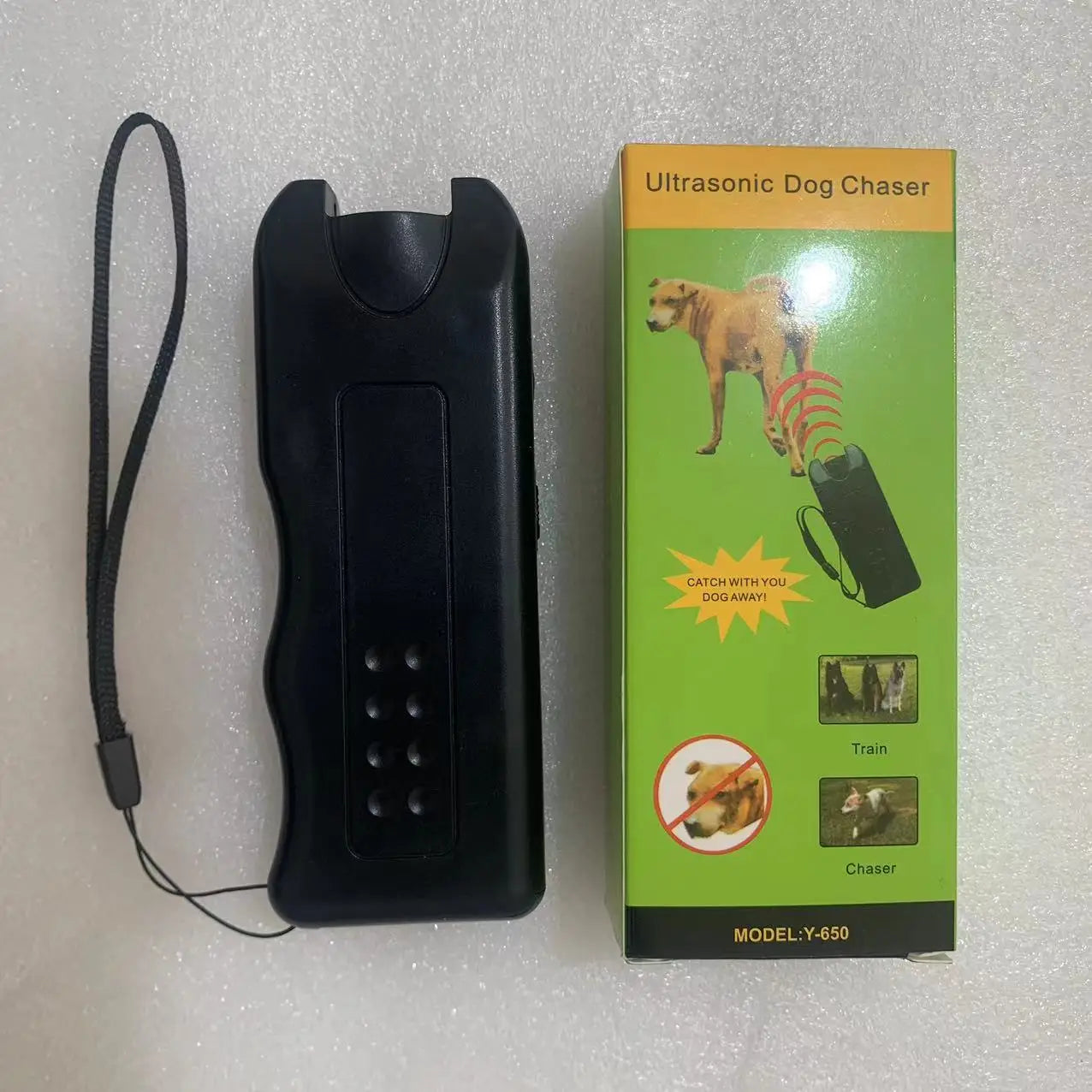 Dog Ultrasonic Repeller Pet Training Device Outdoor Deterrent Chaser Portable Anti-barking Device with LED to Repel Cats & Dogs Beauty World Shop
