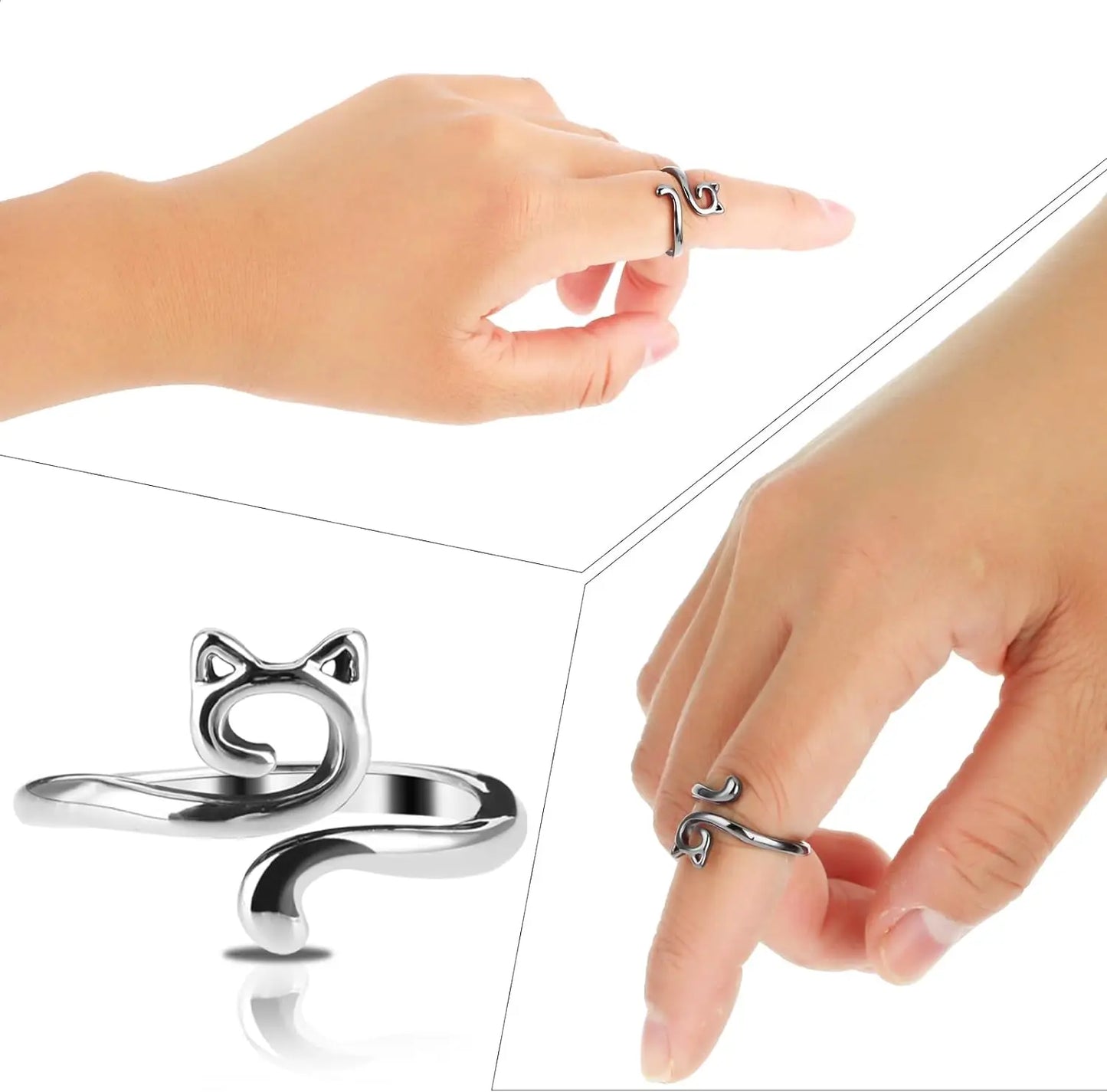 2pcs Adjustable Knitting Crochet Loop Ring Knittied Yarn Guide Finger Faster Holder Thimble Crocheters Thread Ring Sewing Tools Beauty World Shop