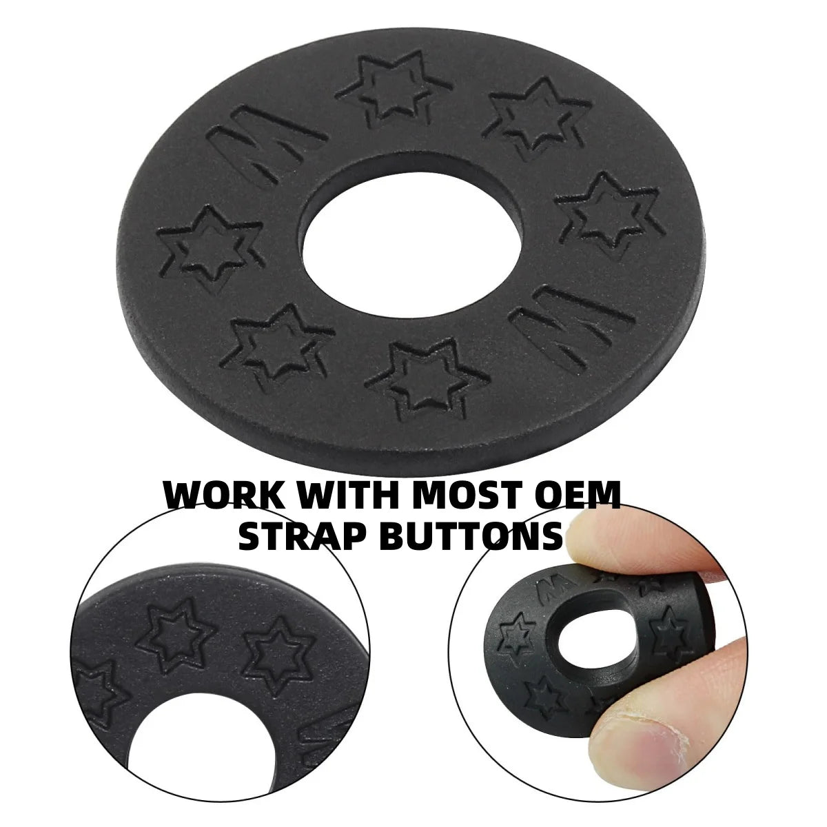 Miwayer 10 Pcs Guitar Rubber Strap Locks Anti Slip PE Pads/Secure and Safe Guitar Strap Locks Compatible Guitar Protect Beauty World Shop