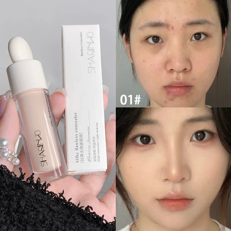 SHAQINUO Flawless Hydrating Concealer - Brightens Dark Circles & Smooths Tear Troughs | Long-lasting Formula, Non-cakey Finish Beauty Trend Shop