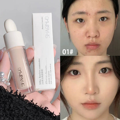 SHAQINUO Flawless Hydrating Concealer - Brightens Dark Circles & Smooths Tear Troughs | Long-lasting Formula, Non-cakey Finish Beauty Trend Shop