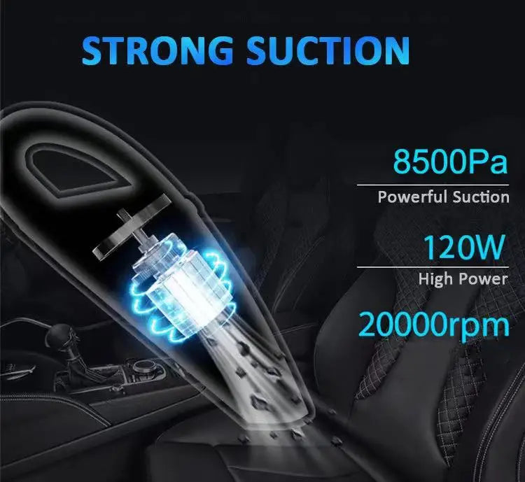 2025 New Handheld Vacuum Cleaner Multi-Function Integrated Machine Home Car Portable Wireless High Suction Gift Beauty World Shop