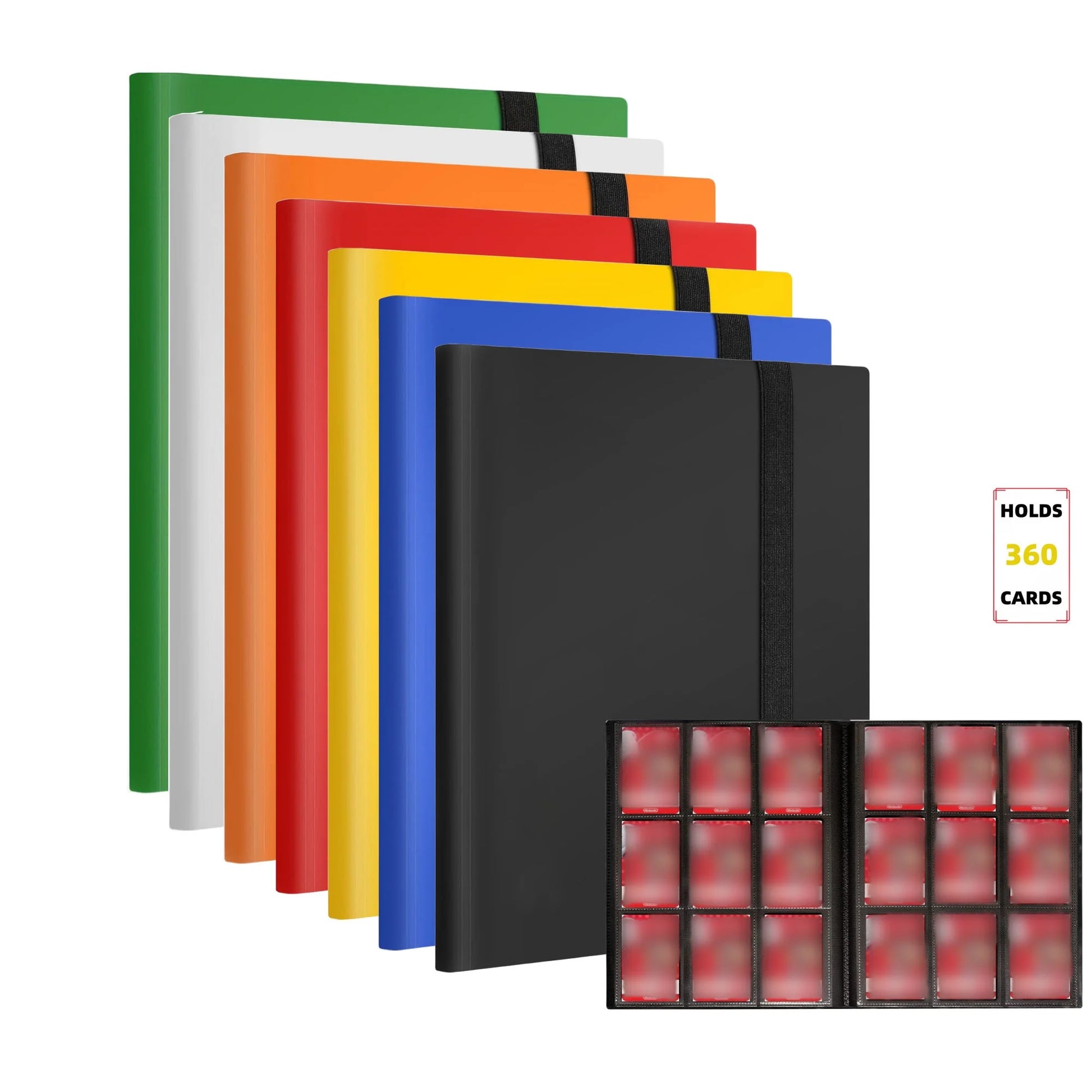 Premium 9-Pocket Trading Card Binder - Holds 360 Cards - Durable PP Cover - Ideal for Basketball, Baseball, and Sports Cards Beauty World Shop