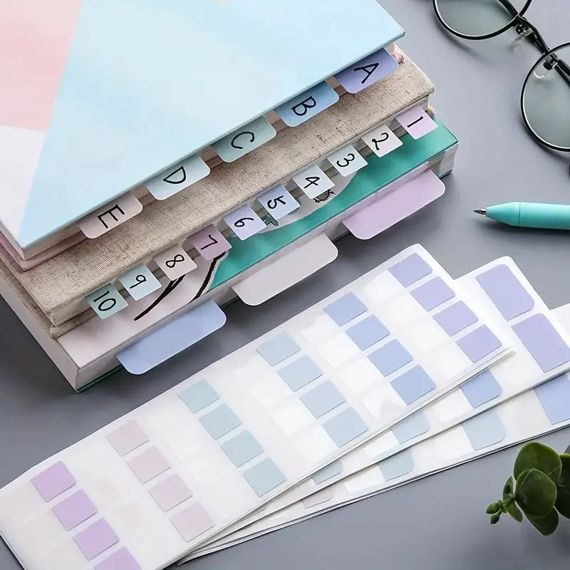 Morandi Colors Index Stickers, Light Color Index Notes, Transparent Writable Folder Sticky Notes Beauty World Shop