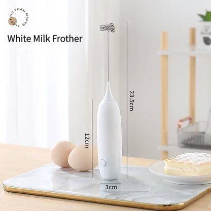 1PC Battery Model Handheld Egg Beater Froth Mixer Kitchen Automatic Coffee Milk Foaming Mixer Kitchen Whisk Tools Beauty World Shop