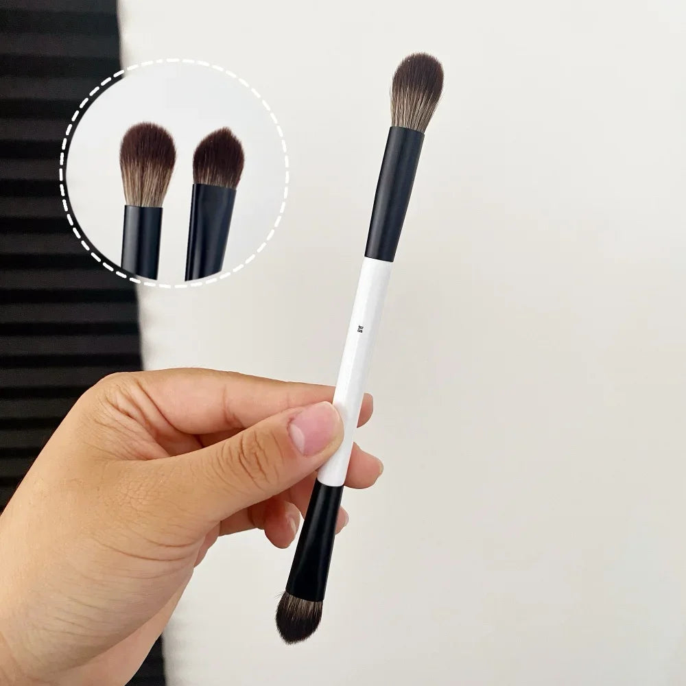 Double end foundation make-up face brush Double end powder red contour and eye shadow correction makeup brush