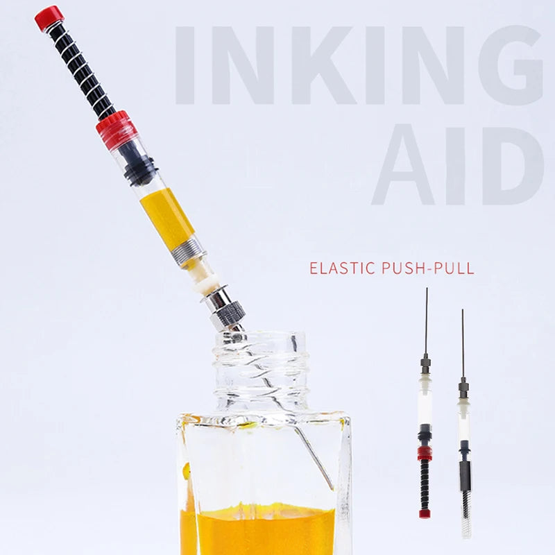 1Pc Fountain Pen Spring Filler Ink Auxiliary Absorber Ink Syringe Tool Beauty World Shop
