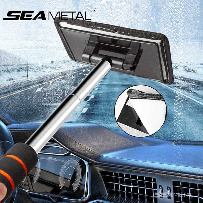 SEAMETAL Car Front Windshield Defogging Brush Telescopic Long handle Car Household Glass Clean Brushes Dust Remover Tool Beauty World Shop