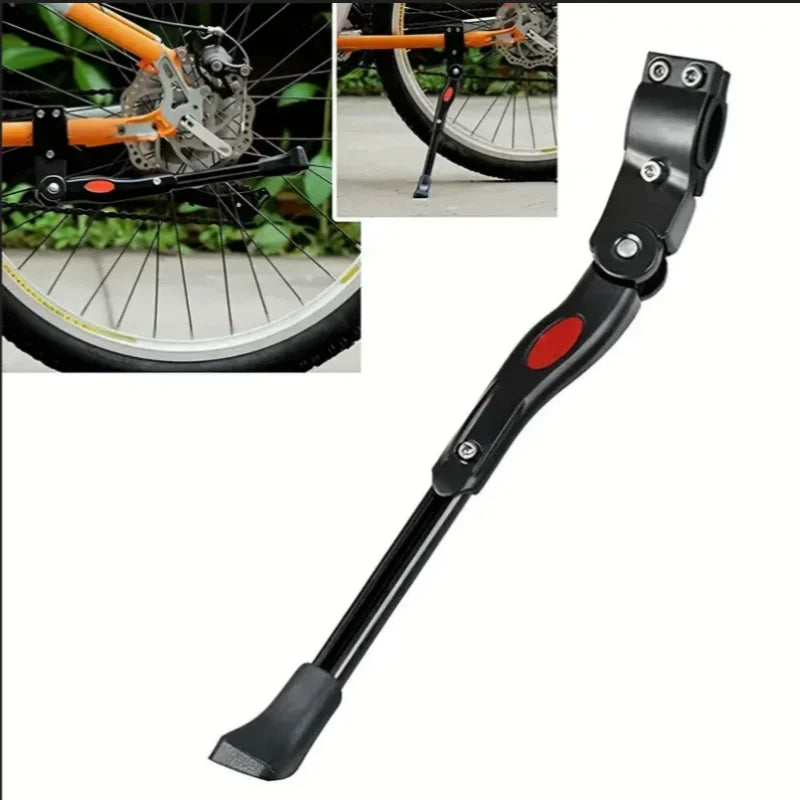 Aluminum Alloy Kickstand, Bicycle Rear Bracket Adjustable Length, MTB 26 Inch Bicycle Side Support Beauty World Shop
