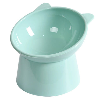 Tilted Cat Food Bowl Elevated Cat Bowl Ergonomic Cat Food Dish Anti Vomiting Plastic Feeding Bowl Non Slip for Flat- Faced Cats Beauty World Shop
