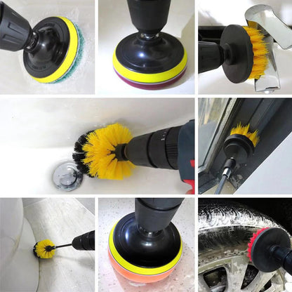 Electric Drill Brush Kit Electric Cleaning Brush Tool For  Car Tile Bathroom Brush Bathroom  Kitchen Plastic Scrubber Brushes