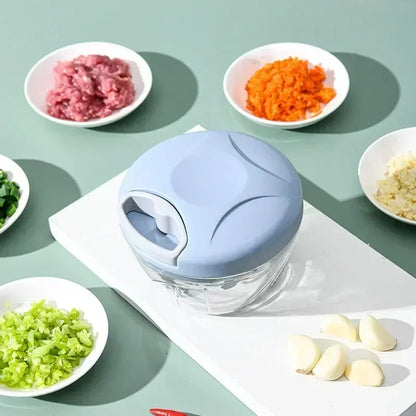 Crusher Vegetable Onion Cutter Kitchen Cooking Accessories 500/900ML Manual Meat Mincer Garlic Chopper Rotate GarlicPress Beauty World Shop