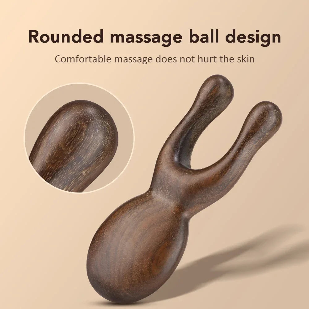Wooden Gua Sha Facial Tools  Head Massager Sandalwood Wood Massage Tool for Face Nose Eye  Wood Therapy Massage Acupressur Tools Beauty Trend Shop
