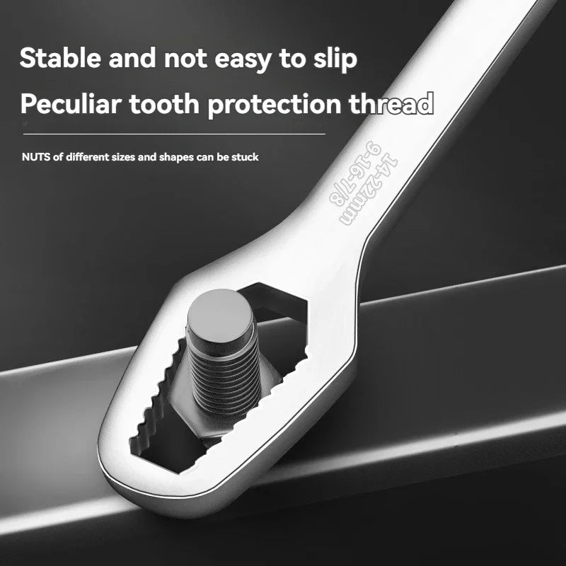 3-24mm Universal Torx Wrench Self-tightening Adjustable Glasses Wrench Board Double-head Torx Spanner Hand Tools for Factory Beauty Fashion