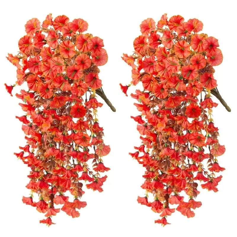 1/2Pcs Artificial Flowers Vine Morning Glory Wedding Bridal Home Room Table Festival Decor Outdoor Yard Garden Arch DIY Gift Box Beauty World Shop