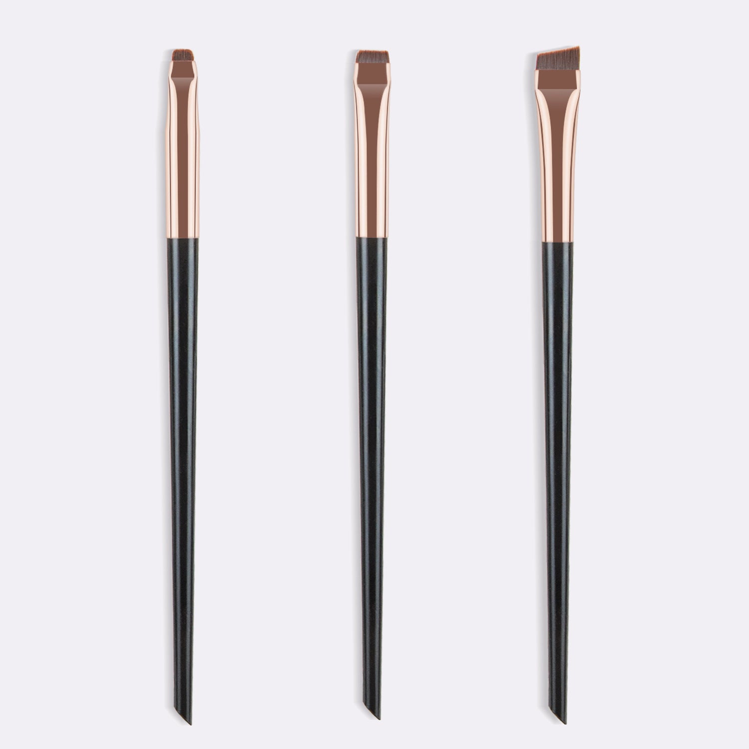 Karsyngirl 3pcs/set Blade Eyeliner Brush Eyebrow Brush Portable Flat Fine Eye Liner Brow Contour Makeup Brushes Makeup Tool Beauty World Shop