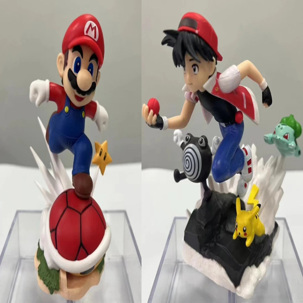 Pokemon Ash Ketchum Super Mario Running Style Action Figure Toys Beauty World Shop