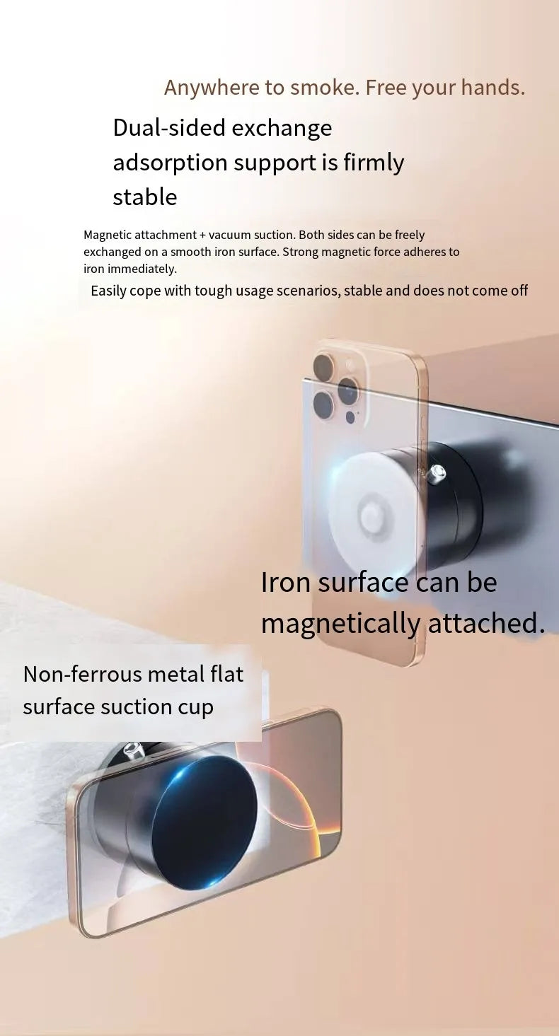 Car mobile phone magnetic Stand 2025 New type suction cup vacuum adsorption car special fixed mobile phone stand Beauty World Shop