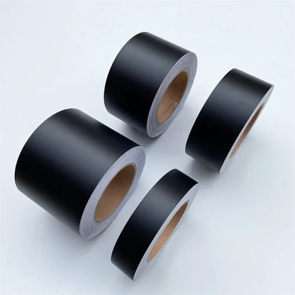 3/5/7/10CM Black Matte Vinyl Tape Window Trim Film Chrome Delete Vinyl Wrap Roll For Car Pillar Hood Roof Beauty World Shop