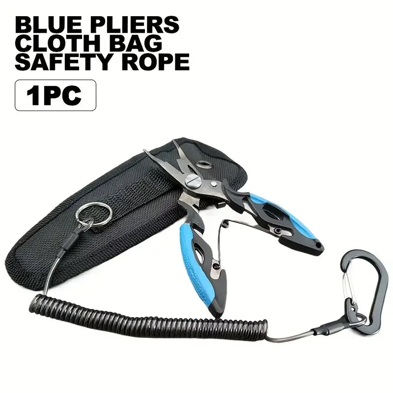 New Multifunctional Fishing Pliers Accessories 420 Stainless Steel Body Scissors Line Cutter Hooks Remover Outdoor Fishing Tools Beauty World Shop