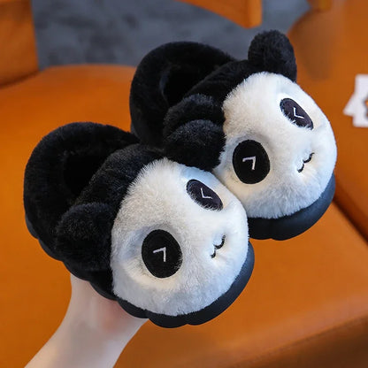 Kawaii Pikachu Figure Cotton Slippers Cover Heel Anime Peripheral Cute Cartoon Flat Autumn/Winter Plush Slippers Christmas Gifts Beauty World Shop