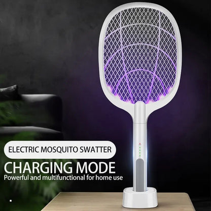 Mosquito Killer Lamp USB Rechargeable Electric Foldable Mosquito Killer Racket Fly Swatter Repellent Lamp Zapper Insects Racket Beauty World Shop