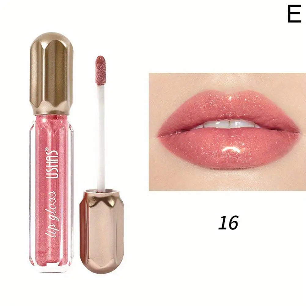 Mirror Pearl Lip Gloss Waterproof Long Lasting Moisturizing Lipstick Shine Glitter Lip Gloss Women Makeup Cosmetic Beauty World Shop