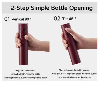Electric Wine Bottle Opener Automatic Red Wine Corkscrew Rechargeable Wine Opener One-click Button Wine Tools Kitchen Products Beauty World Shop