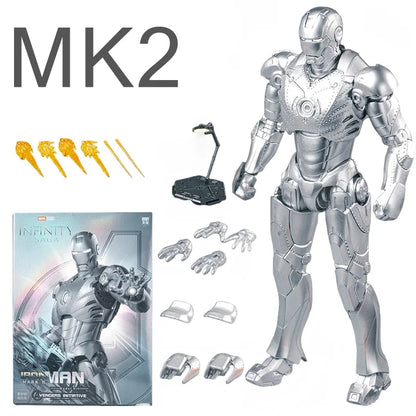 Fondjoy Iron Man Tony Stark MK1 MK2 MK3 MK4 MK5 MK6 MK7 Action Figure Toys Model Collect Garage Kit Children Birthday Gifts Beauty World Shop