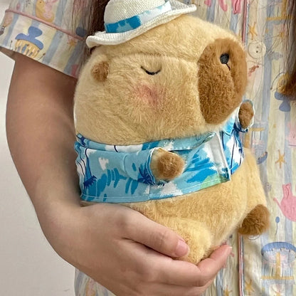 23cm Capybara Plush Simulation Capibara Anime Fluffty Toy Cute Doll Stuffed Animals Soft Doll Plush Christmas Thanksgiving Gift Beauty Fashion
