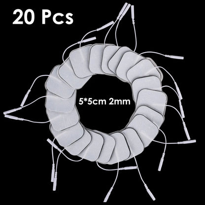 100P/50P 5x5cm Muscle Stimulator Electrode Pads Non-woven Fabric Self Adhesive Replacement Pads for Tens Digital Massage Machine Beauty World Shop