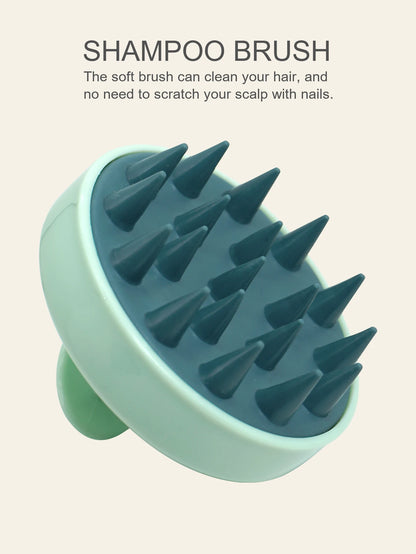 Silicone Shampoo Scalp Hair Massager Head Body Scalp Massage Brush Scalp Massage Brush Comb Magic Handle Brush Spa Massage Brush Beauty World Shop