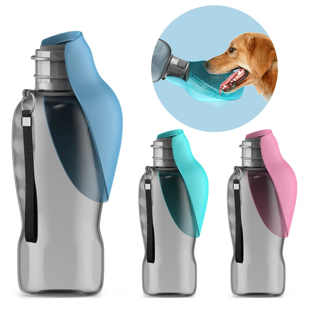 800ml Portable Dog Water Bottle For Small Medium Big Dogs Outdoor Travel Drinking Bowl Puppy Cat Feeder Pet Labrador Accessories Beauty World Shop
