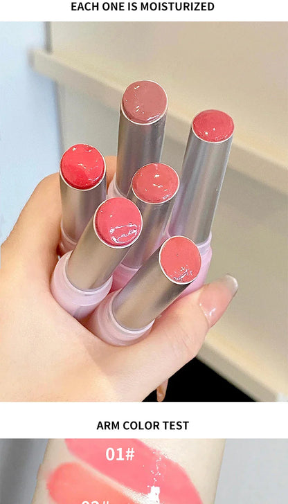Flowery dish language lip gloss mirror lip glaze beep lip water light lasting makeup not easy to dip cup makeup Beauty Trend Shop