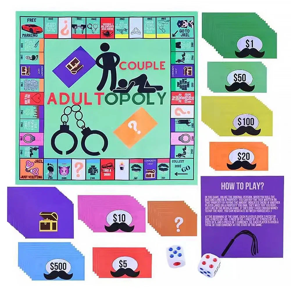 2025 New Adult Couple Game Night  Games Couple Board Funny Interactive 2 Player Board Game Beauty World Shop
