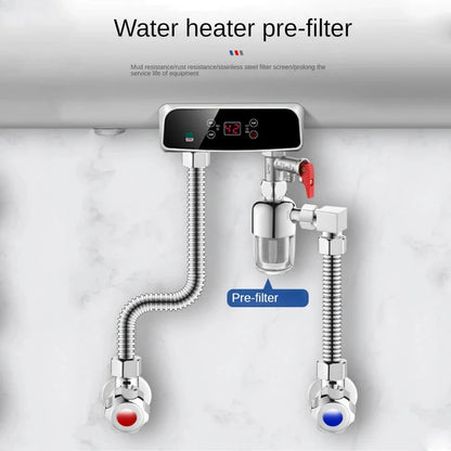Stainless Steel Household Water Filter Front Inlet Tap Anti-Scale Shower Purifier for Drinking Water Beauty World Shop