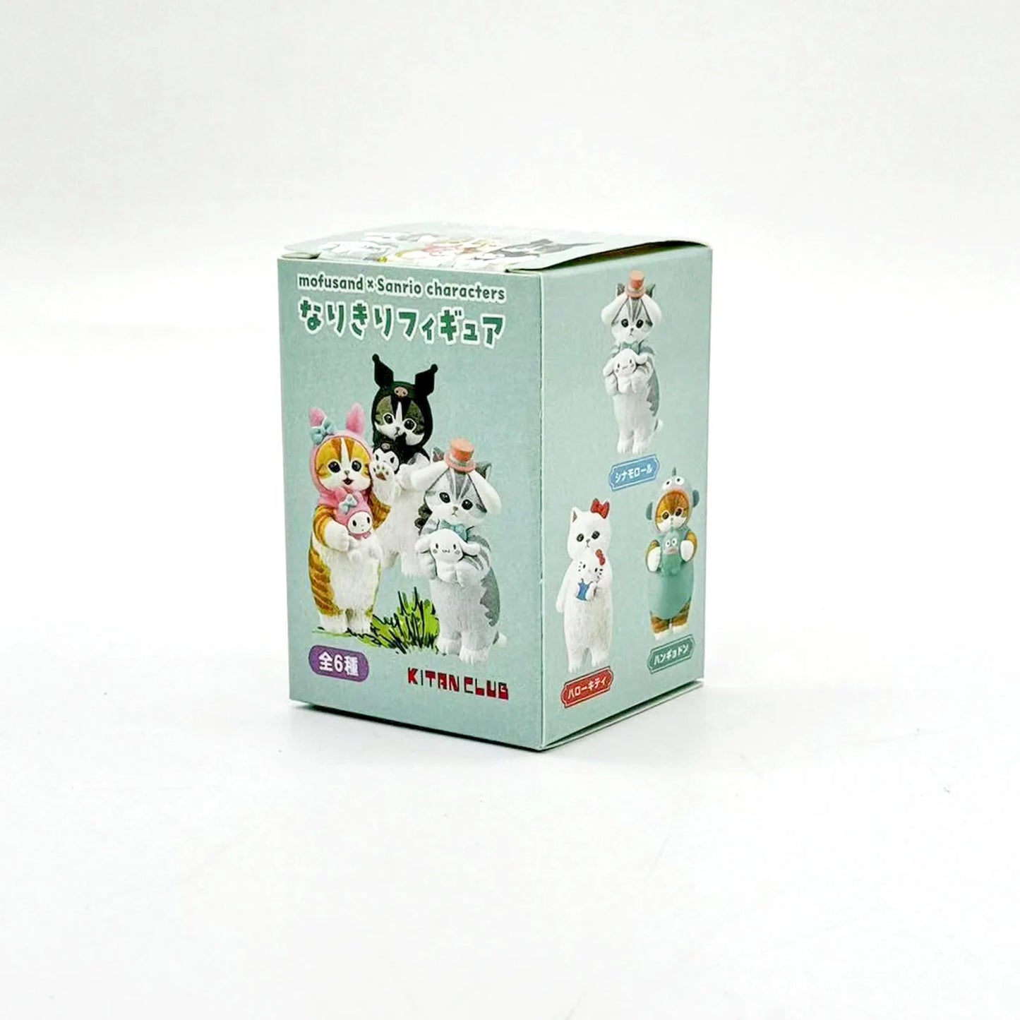 Mofusand Cats Wearing Sanrio Characters Clothes Holding Dolls Cute Figure Blind Box My Melody Kuromi Cinnomoroll Hello Kitty Beauty World Shop