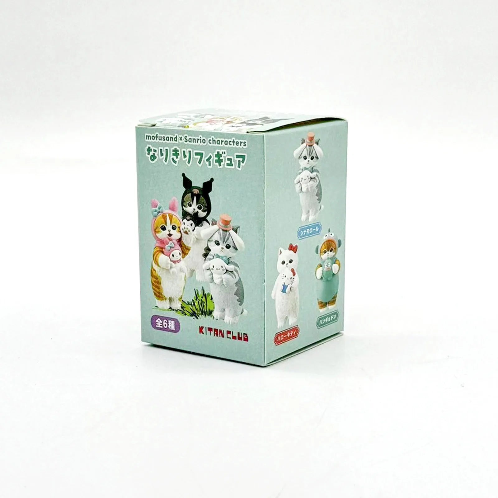 Mofusand Cats Wearing Sanrio Characters Clothes Holding Dolls Cute Figure Blind Box My Melody Kuromi Cinnomoroll Hello Kitty Beauty World Shop