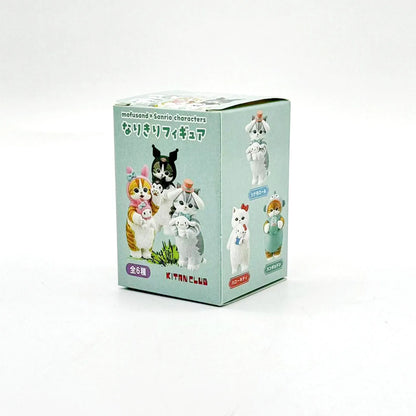 Mofusand Cats Wearing Sanrio Characters Clothes Holding Dolls Cute Figure Blind Box My Melody Kuromi Cinnomoroll Hello Kitty Beauty World Shop