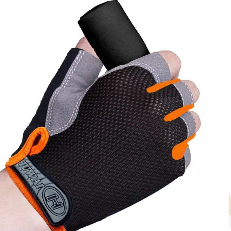 Half Finger Outdoor Cycling Anti Slip Anti Sweat Men Women Half Finger Gloves Breathable Anti Shock Sports Gloves Beauty World Shop