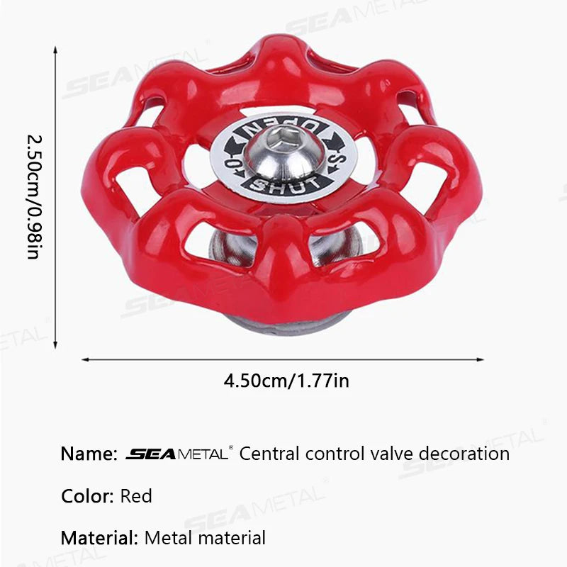 BLALION Fun Car Center Control 3D Valve Decoration Auto Interior Shift Knob Cover Air Conditioner Button Valve Switch Sticker Beauty World Shop