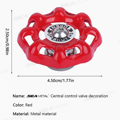 BLALION Fun Car Center Control 3D Valve Decoration Auto Interior Shift Knob Cover Air Conditioner Button Valve Switch Sticker Beauty World Shop