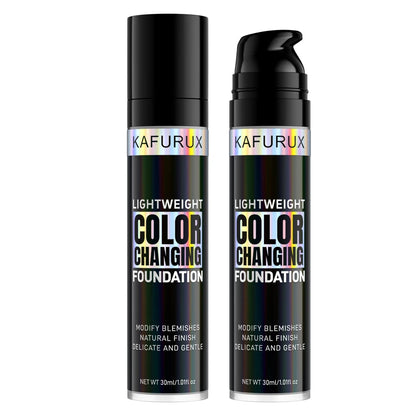 1PC Magic Color Changing Foundation Liquid Soft Matte Long Lasting Hydrating Makeup Base Cream for All Different Skin Tone Beauty World Shop