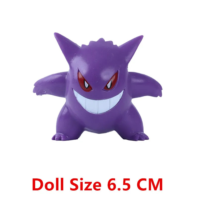 New 4-9CM Pokemon Cartoons Movie Anime Figure Gengar Pikachu Eevee Dragon Pet Action Figure Model Toy Christmas Gift Buy in bulk Beauty World Shop
