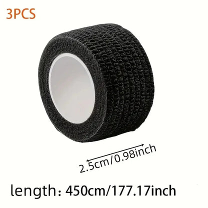 3-Pack Tearable Headphone Headband Protector Tape, Anti-Aging Peeling Repair Strip for Over-Ear Headsets, Durable Fiber Material